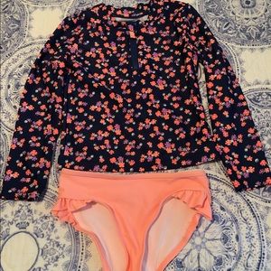 Carter's Floral 2-Piece Rashguard Set 5T Girl